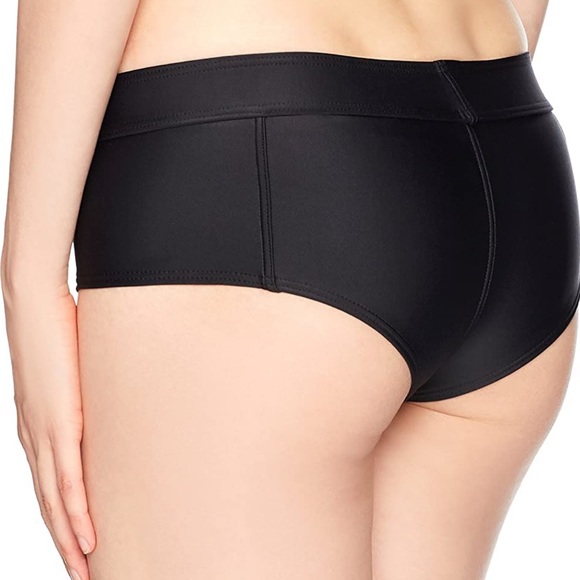 Volcom Simply Solid Boy Cut Bikini Bottom Shorts - Picture 3 of 9